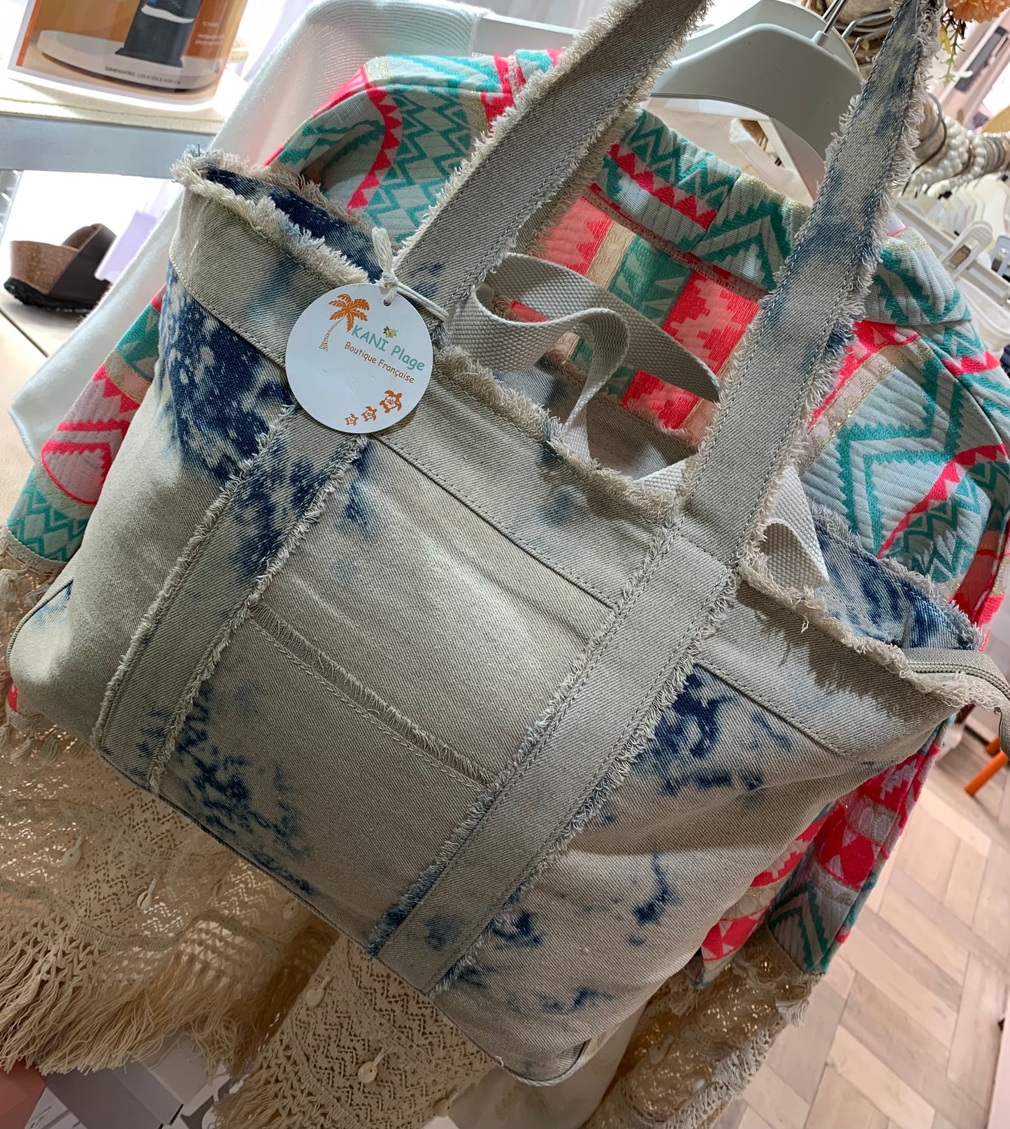 Sac Tie and dye jean