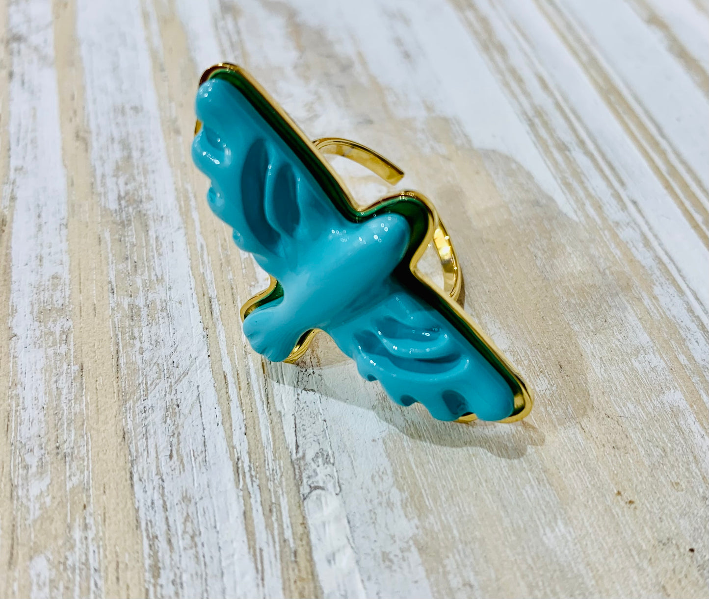 BAGUE FAUCON TURQUOISE