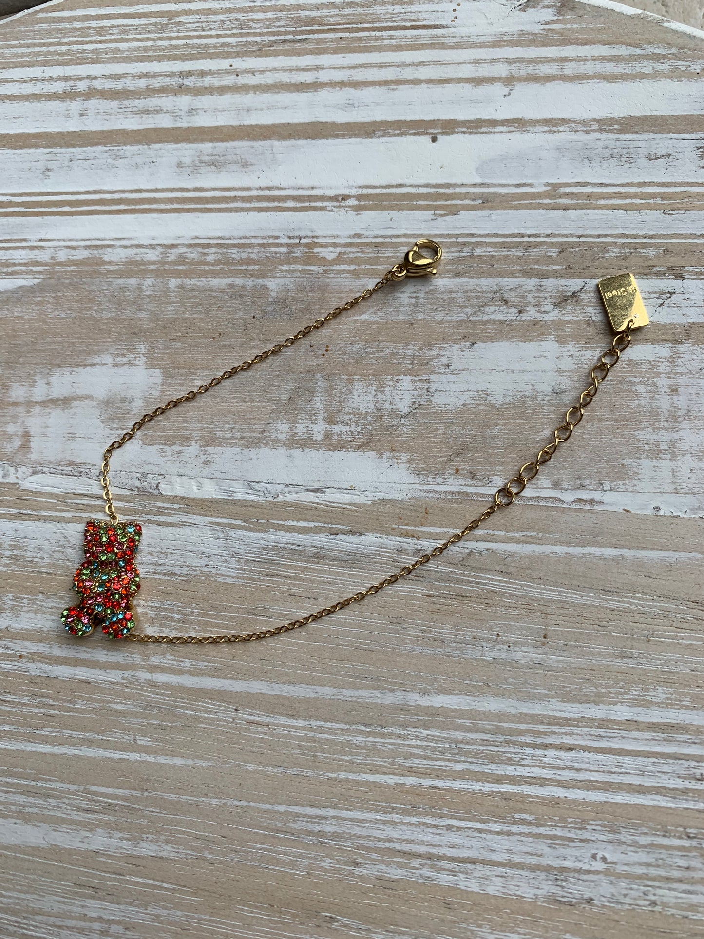 BRACELET NOUNOURS STRASS MULTICOLORES