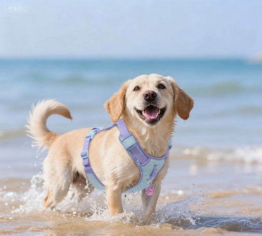 Harnais connecté super léger Violet et bleu ciel