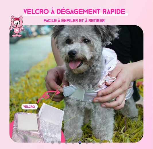 Imperméable connecté irisé pour chiens